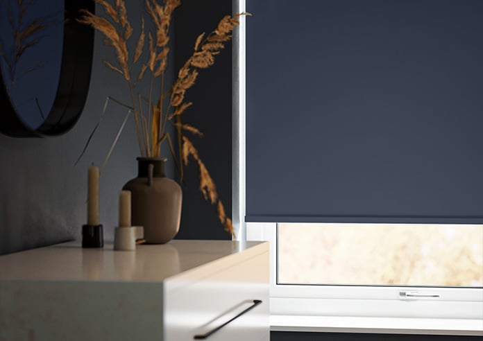 Verona (Blackout), Navy - Motorised Roller Blind - Image 5